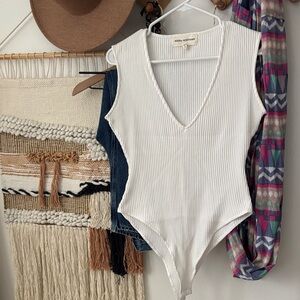 EUC Mara Hoffman Ribbed Bodysuit